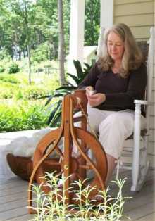 Spinning yarn from wool roving